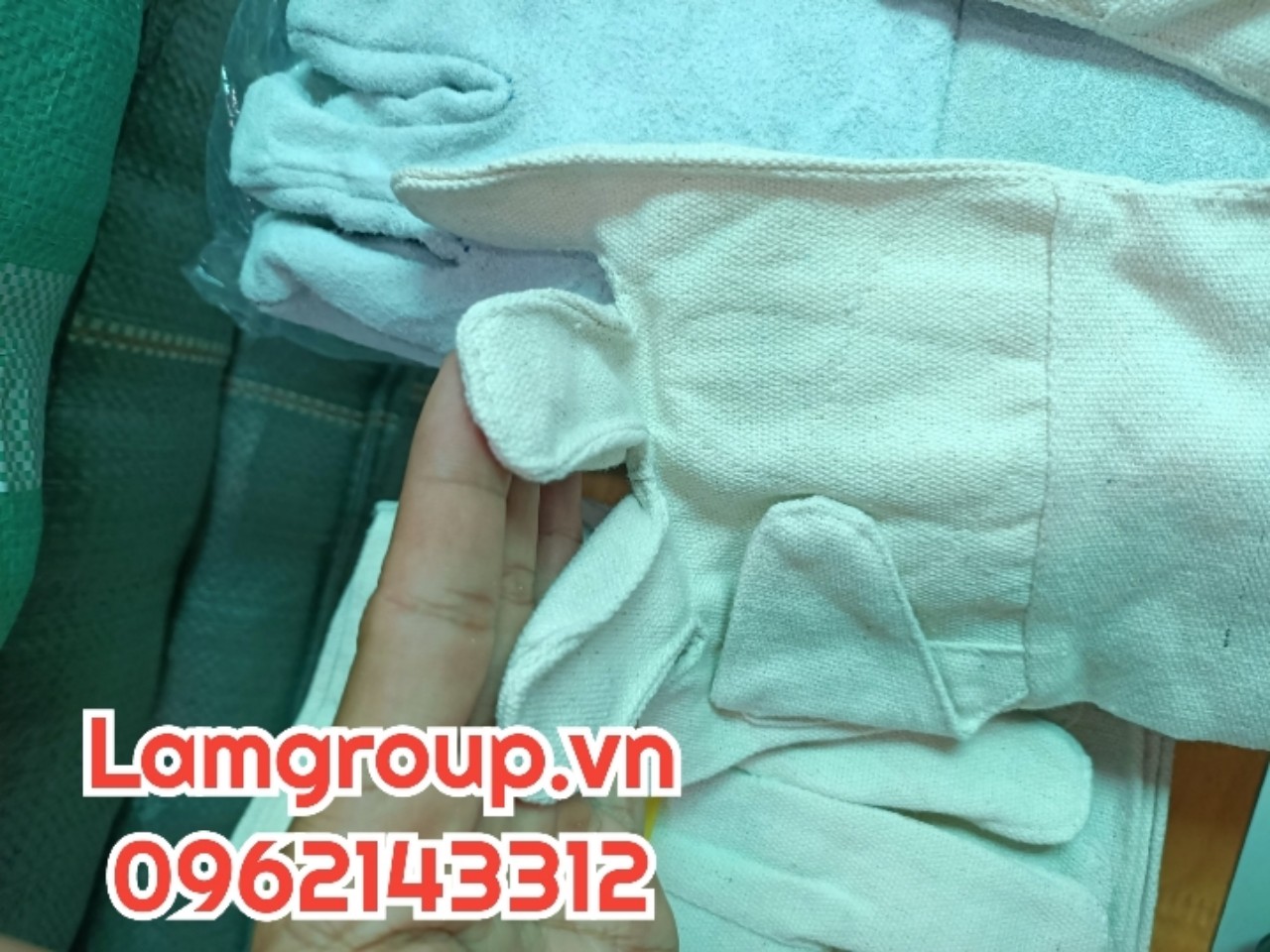 Găng tay vải bạt Găng tay vải bạt