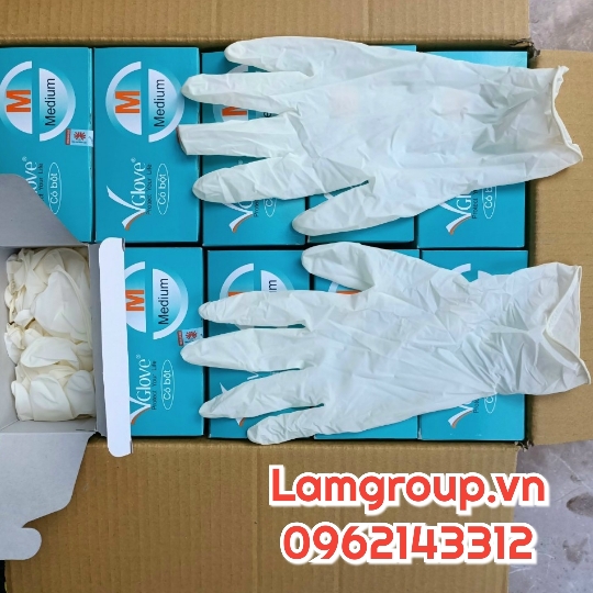 Găng tay Vglove có bột màu trắng giá rẻ tại TP.HCM Găng tay Vglove có bột màu trắng giá rẻ tại TP.HCM