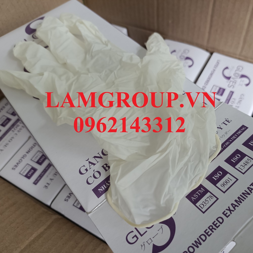 Găng tay y tế S Gloves Latex có bột Thái Lan Găng tay y tế S Gloves Latex có bột Thái Lan