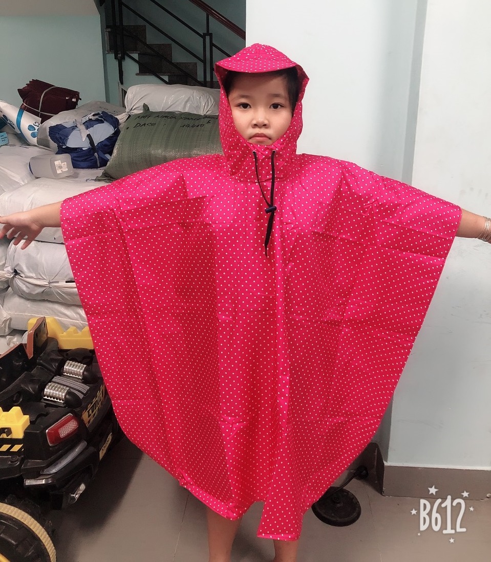 Áo mưa bộ quần áo dành cho KIDS trẻ em