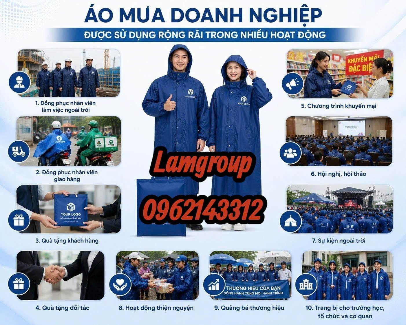 Cung cấp áo mưa số lượng lớn toàn quốc Cung cấp áo mưa số lượng lớn toàn quốc