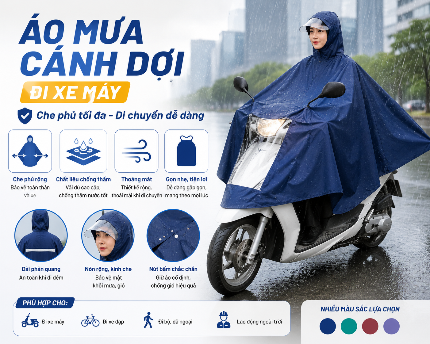 Áo mưa số lượng lớn tại TP.HCM giá rẻ Áo mưa số lượng lớn tại TP.HCM giá rẻ