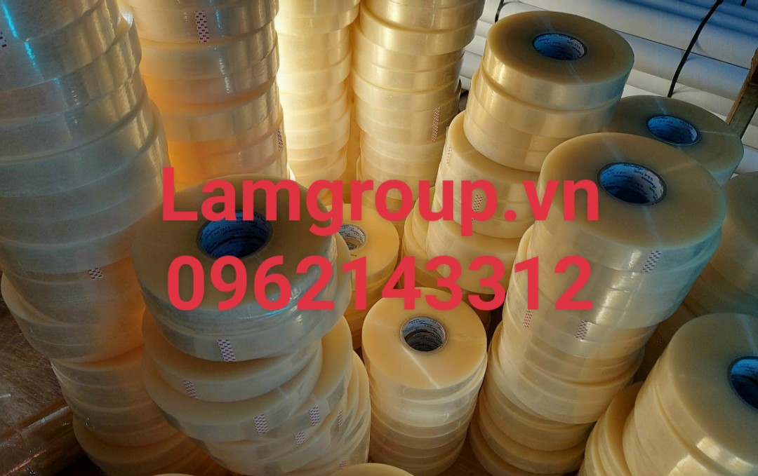 Xưởng sản xuất gia công cắt theo yêu cầu Băng keo trong dán thùng và Màng PE quấn hàng giá rẻ nhất Sài Gòn Bình Dương Đồng Nai
