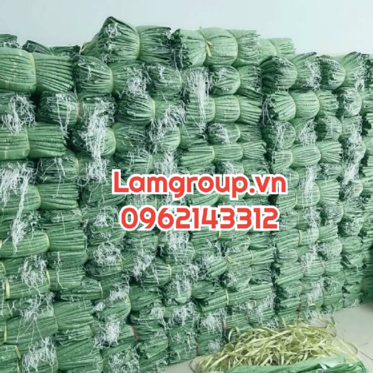 Xưởng sản xuất bao tải dứa xanh đựng lúa gạo Xưởng sản xuất bao tải dứa xanh đựng lúa gạo