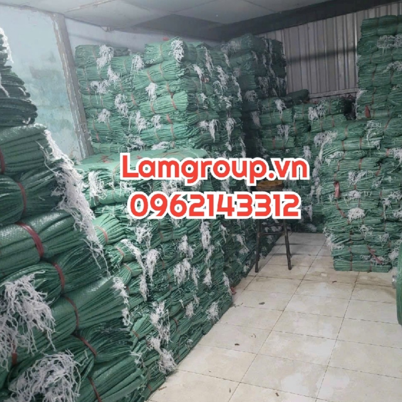 Xưởng sản xuất bao tải dứa xanh đựng lúa gạo Xưởng sản xuất bao tải dứa xanh đựng lúa gạo