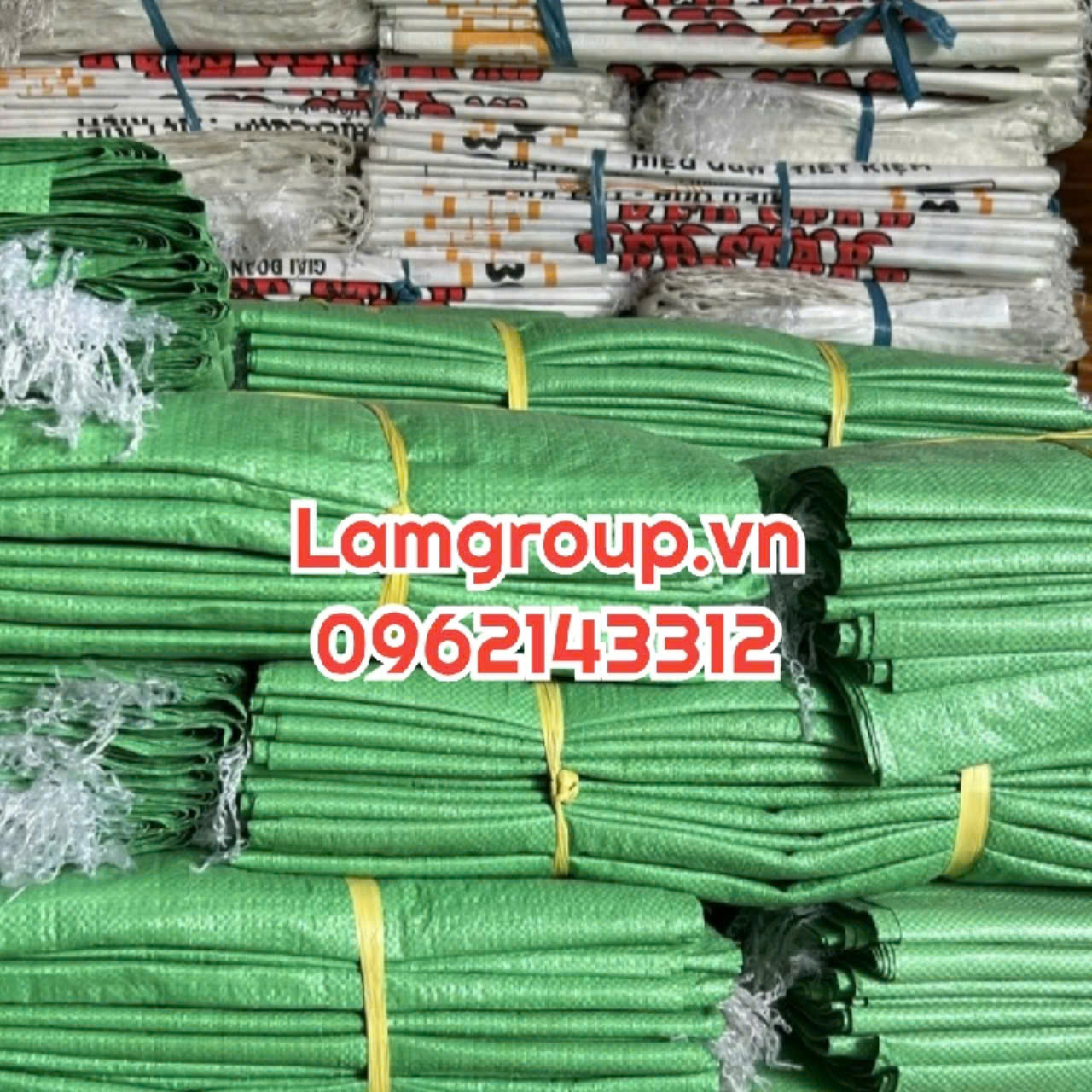 Xưởng sản xuất bao tải dứa xanh đựng lúa gạo Xưởng sản xuất bao tải dứa xanh đựng lúa gạo
