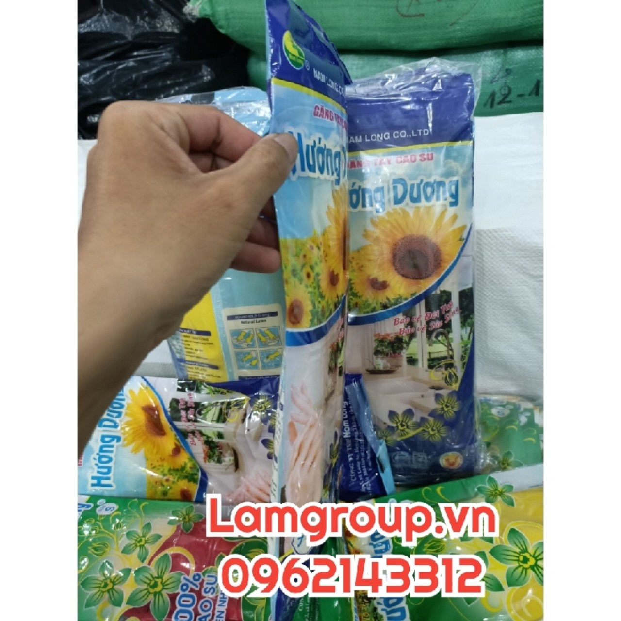 Kho sỉ găng tay cao su hướng dương giá rẻ - đủ size Kho sỉ găng tay cao su hướng dương giá rẻ - đủ size