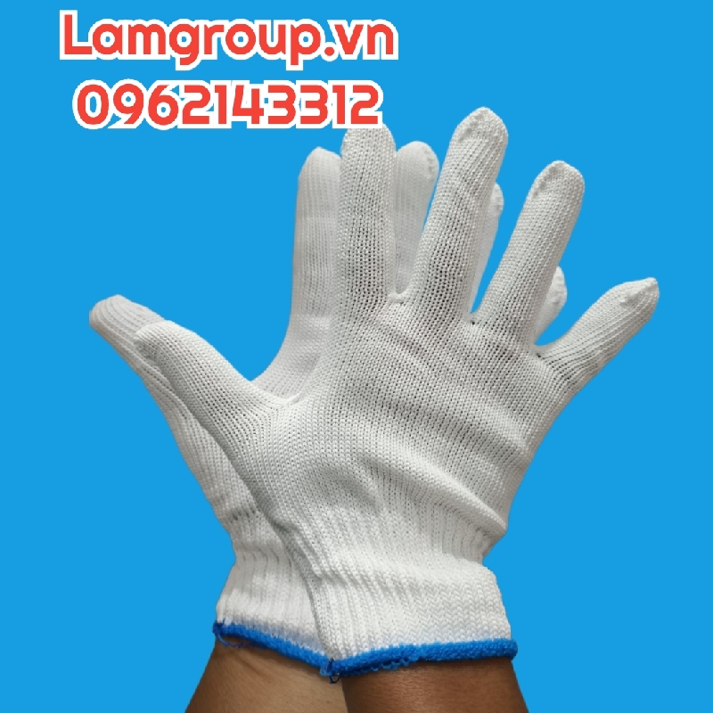 Bao tay len trắng Bao tay len trắng