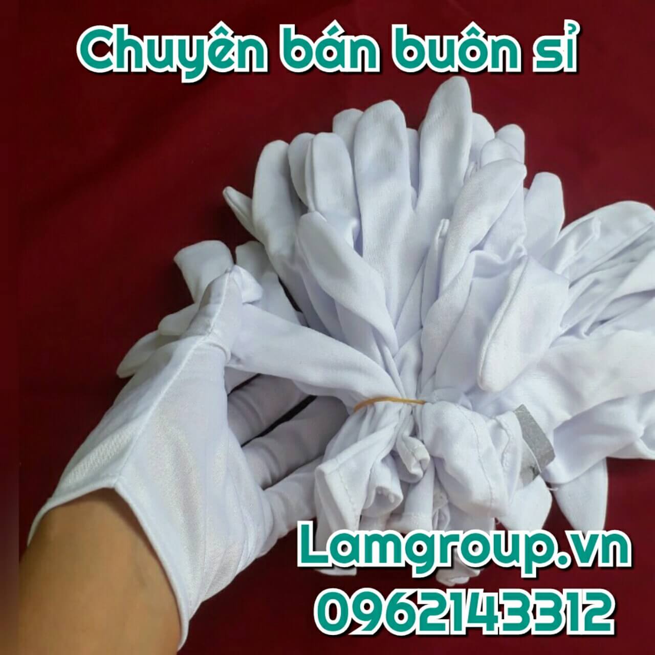 Bán buôn sỉ bao tay vải trắng T9- T10 Bán buôn sỉ bao tay vải trắng T9- T10