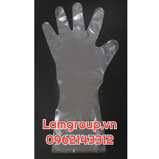 Bao tay nilon xốp dùng 1 lần cỡ dài 40cm