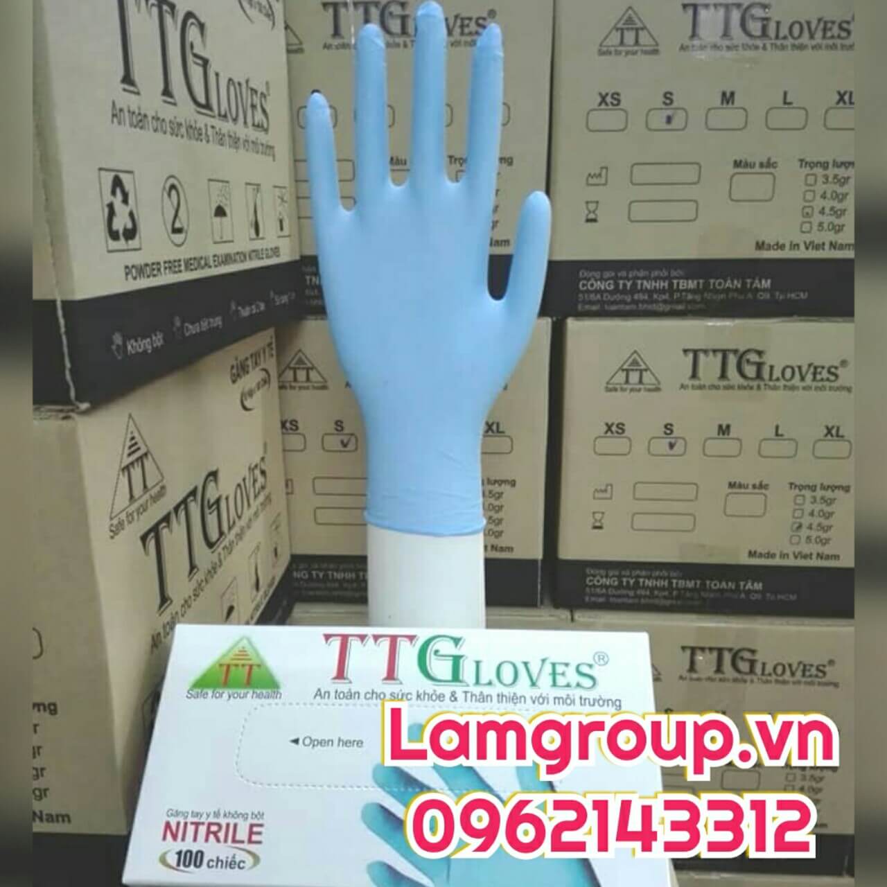 Găng tay y tế màu xanh Nitrile giá sỉ tại TP.HCM Găng tay y tế màu xanh Nitrile giá sỉ tại TP.HCM