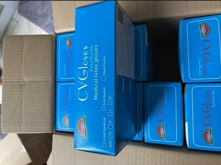 Găng tay y tế CV Gloves Latex Găng tay y tế CV Gloves Latex