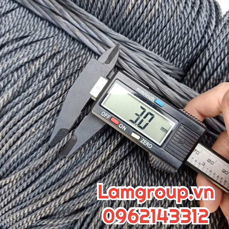 Dây cước dừa đen (dây thừng màu đen) Dây cước dừa đen (dây thừng màu đen)