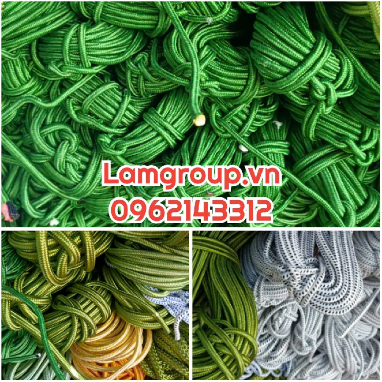 Kho sỉ các loại dây dù: bản dẹt và bản tròn Kho sỉ các loại dây dù: bản dẹt và bản tròn