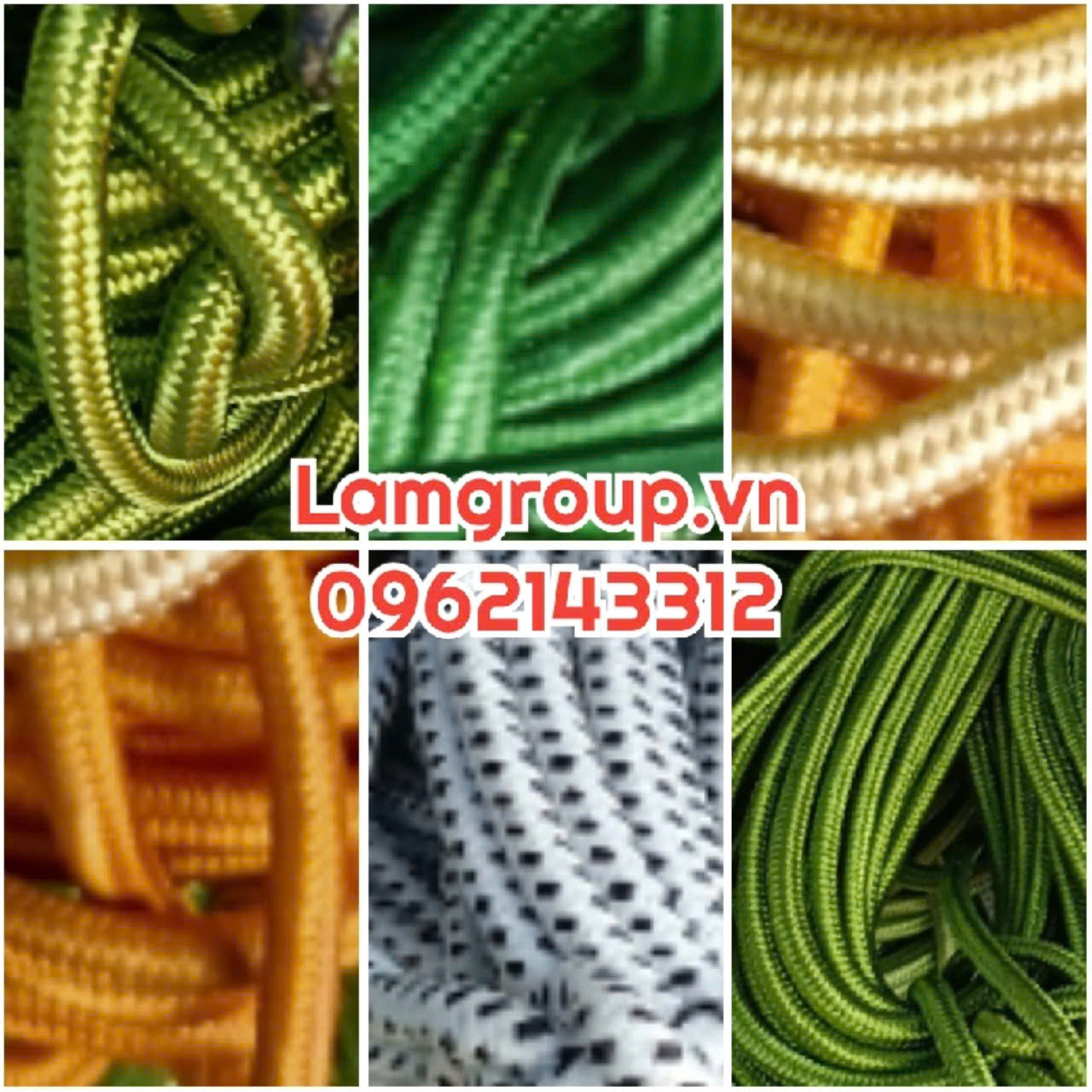 Kho sỉ các loại dây dù: bản dẹt và bản tròn Kho sỉ các loại dây dù: bản dẹt và bản tròn