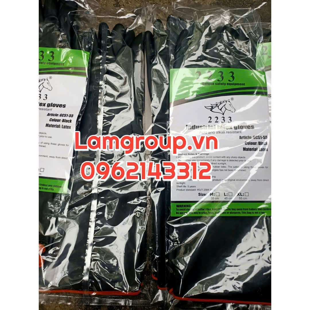 Bao tay cao su chống hoá chất Bao tay cao su chống hoá chất