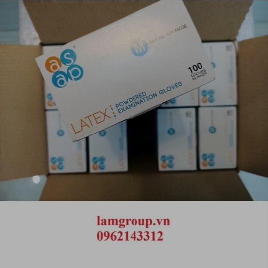 Găng tay cao su latex màu trắng dùng trong y tế - dược phẩm - thực phẩm Găng tay cao su latex màu trắng dùng trong y tế - dược phẩm - thực phẩm