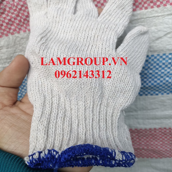 Găng tay len kem trắng 40g xưởng dệt lamgroupvn