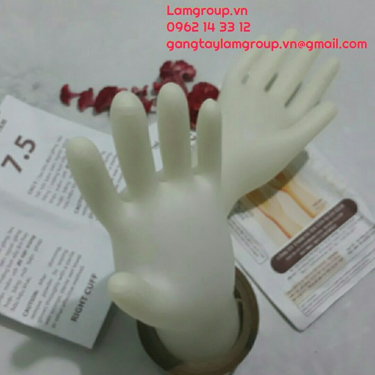 găng tay cao su y tế vglove không bột găng tay cao su y tế vglove không bột