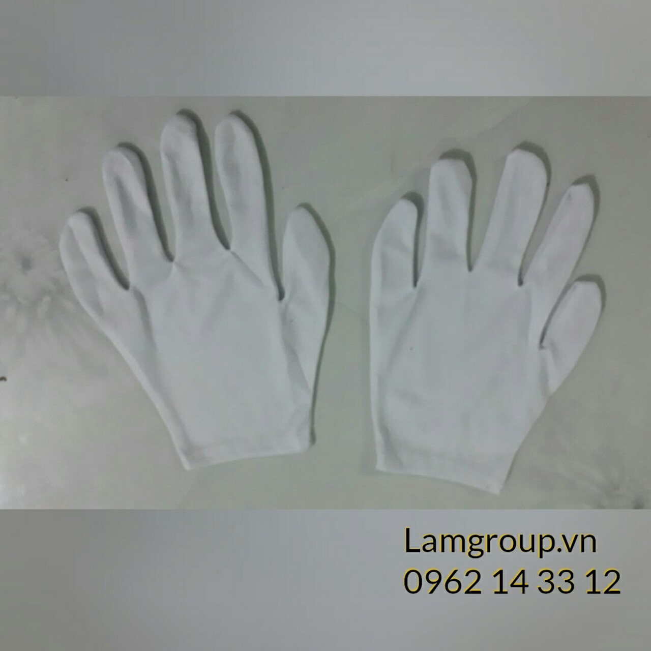 găng tay vải trắng