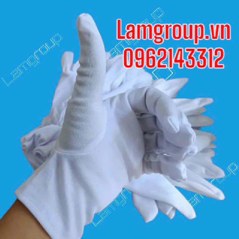 Găng tay vải trắng mỏng bảo hộ Găng tay vải trắng mỏng bảo hộ