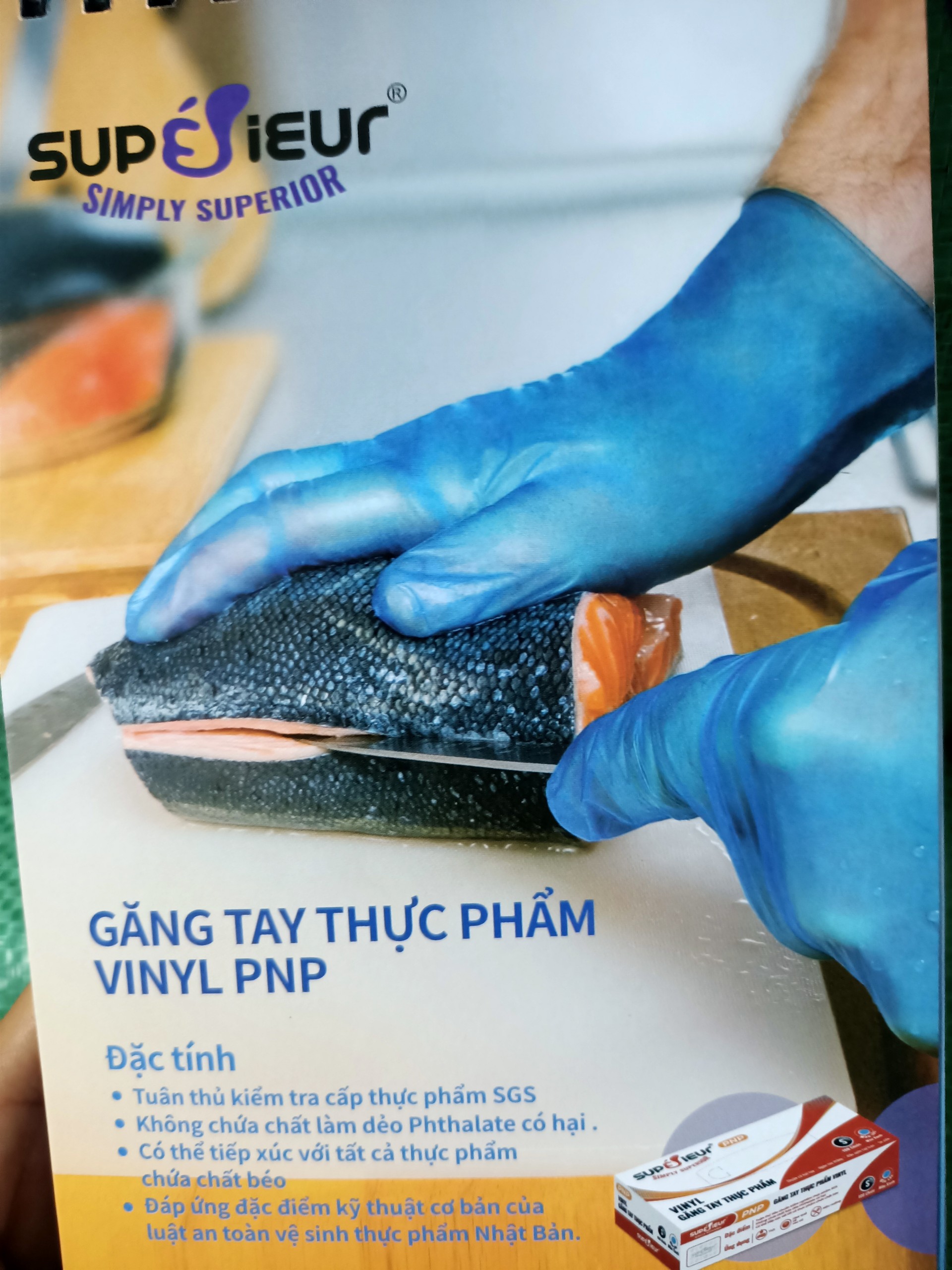 Găng tay Superiuer Vinyl Phòng sạch Thực phẩm Khám bệnh Lamgroup