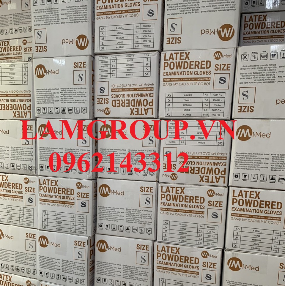 Găng tay cao su latex màu trắng dùng trong y tế - dược phẩm - thực phẩm Găng tay cao su latex màu trắng dùng trong y tế - dược phẩm - thực phẩm
