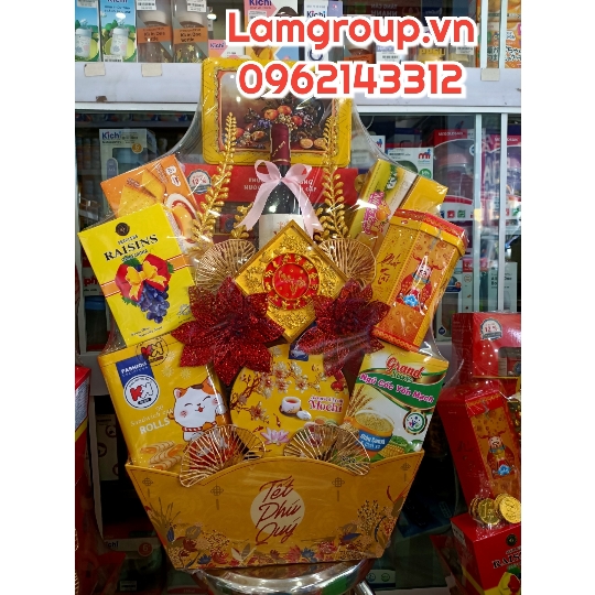 Giỏ quà Tết Bính ngọ “Phát lộc doanh nhân” Giỏ quà Tết Bính ngọ “Phát lộc doanh nhân”