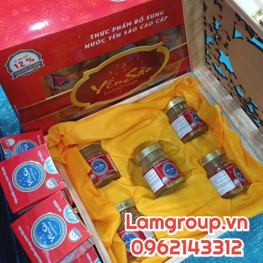 Giỏ quà Tết Quý mão nước yến sào cao cấp ý nghĩa sang trọng Giỏ quà Tết Quý mão nước yến sào cao cấp ý nghĩa sang trọng