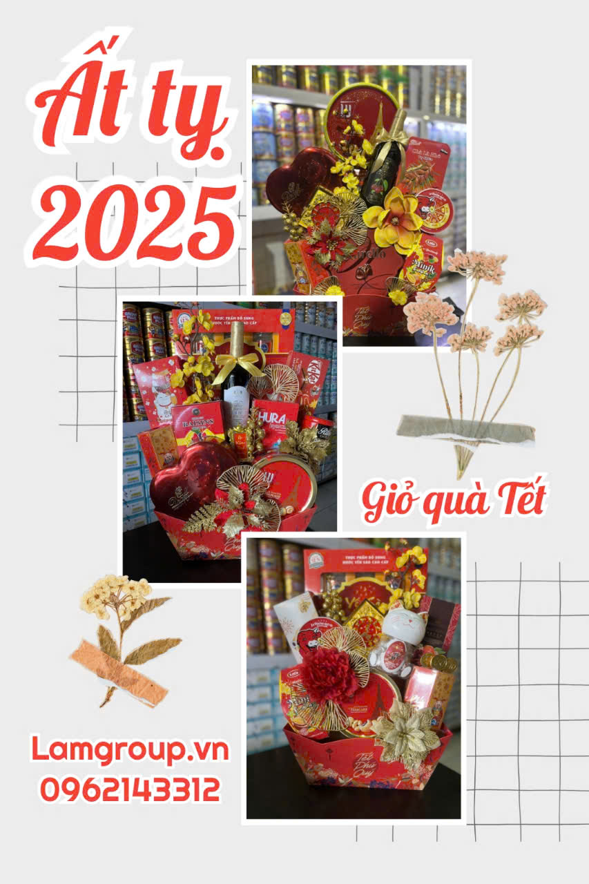 Giỏ quà Tết Ất Tỵ Giỏ quà Tết Ất Tỵ