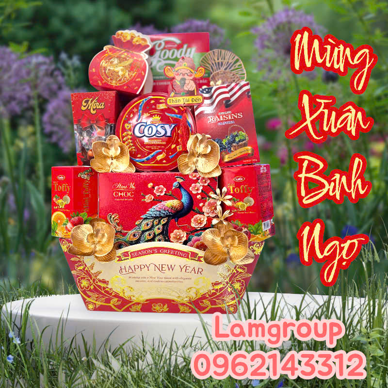 Giỏ quà Tết Bính ngọ 2026 giá rẻ Giỏ quà Tết Bính ngọ 2026 giá rẻ