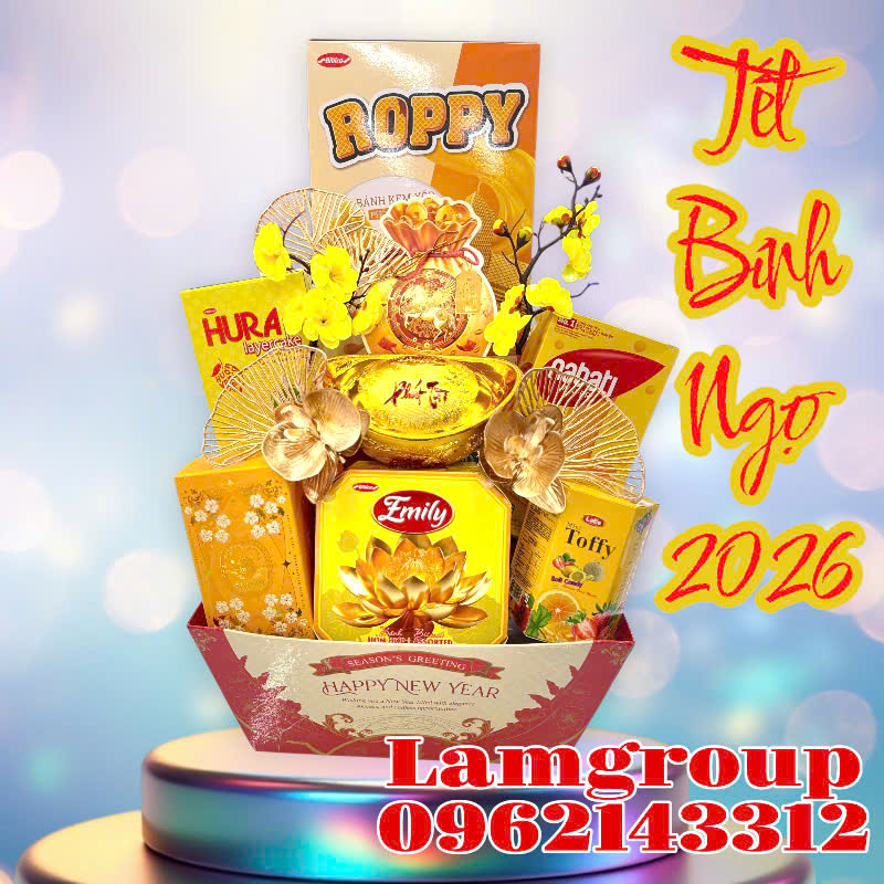 Giỏ quà Tết Bính ngọ 2026 giá rẻ Giỏ quà Tết Bính ngọ 2026 giá rẻ