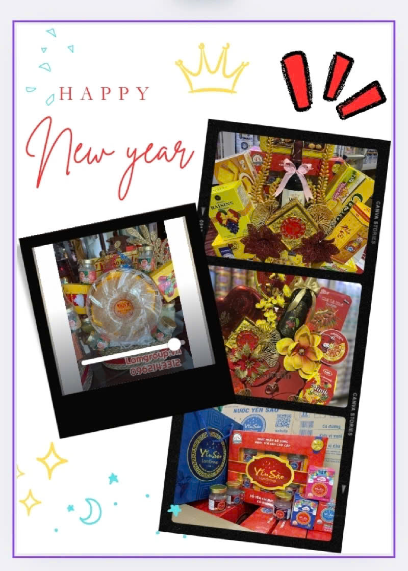 Giỏ quà tết yến sào chúc sức khỏe Giỏ quà tết yến sào chúc sức khỏe