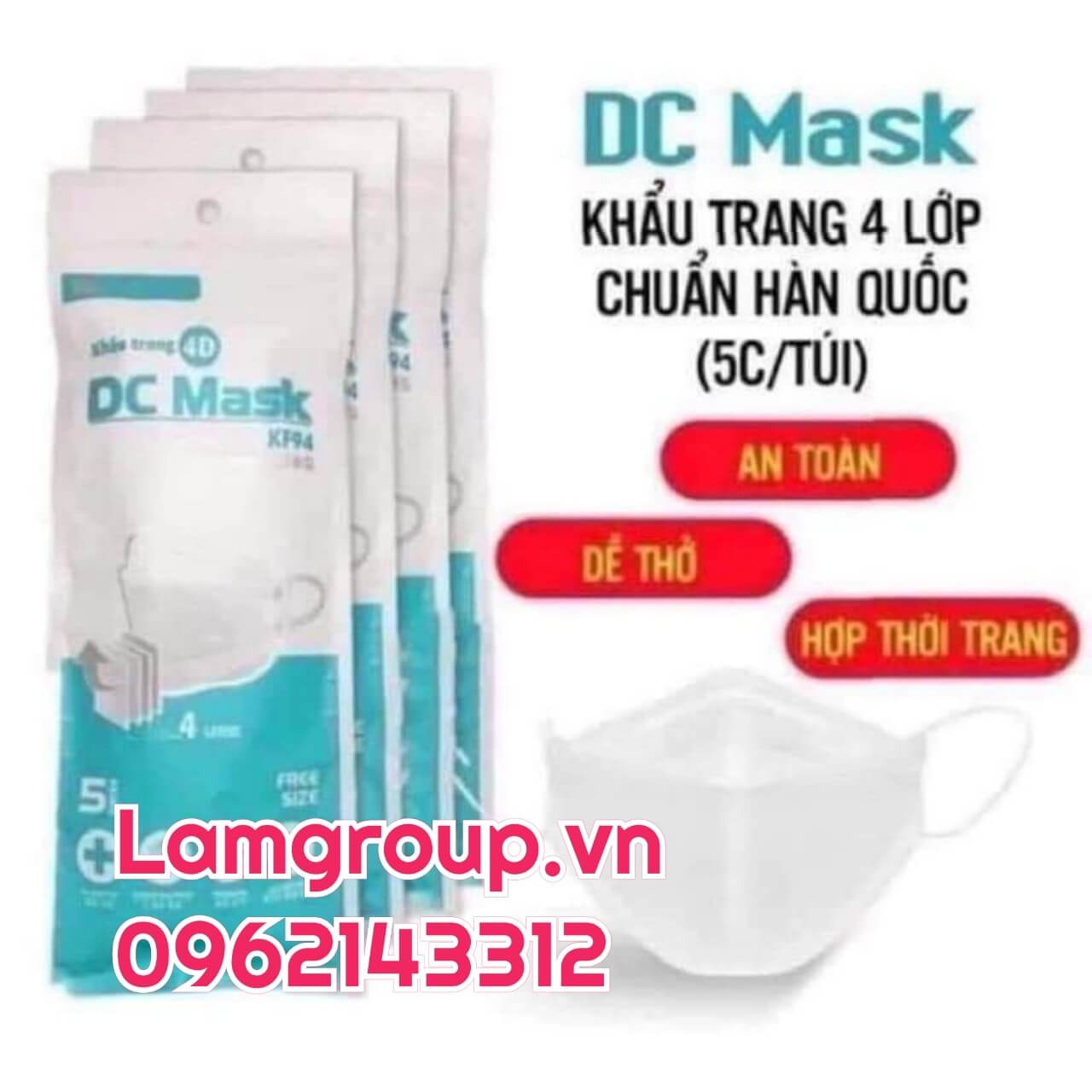 Khẩu trang y tế KF94 giá rẻ - giao hàng toàn quốc Khẩu trang y tế KF94 giá rẻ - giao hàng toàn quốc