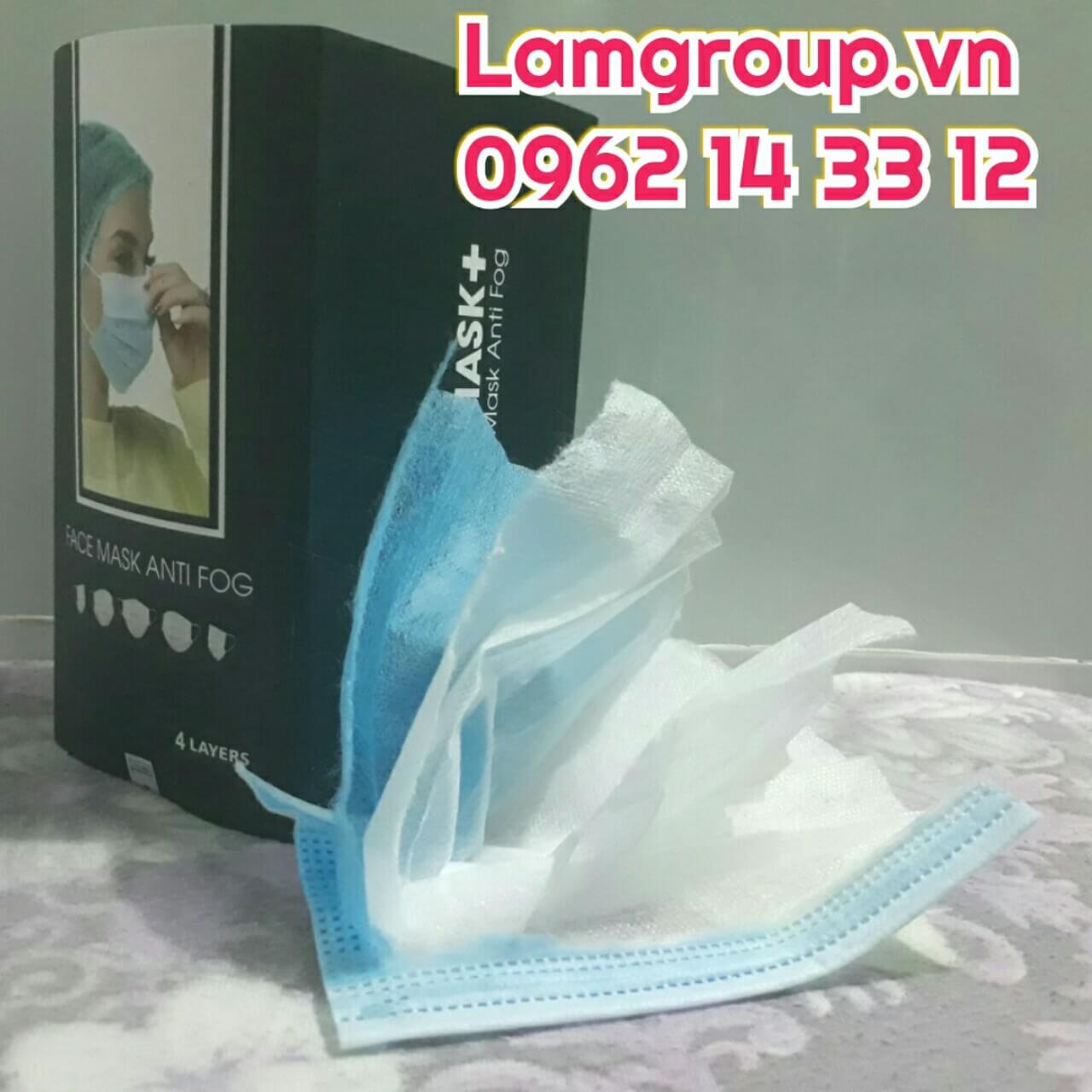 Khẩu trang y tế 4 lớp - giấy kháng khuẩn hạng A Khẩu trang y tế 4 lớp - giấy kháng khuẩn hạng A