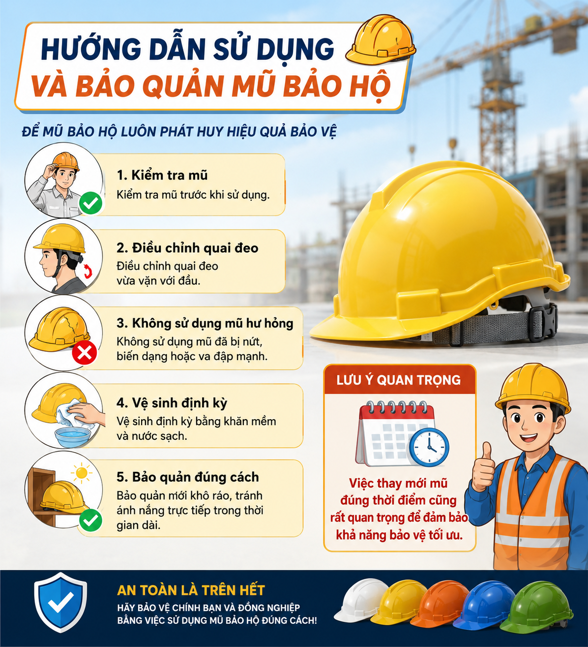 Mũ bảo hộ xây dựng Mũ bảo hộ xây dựng
