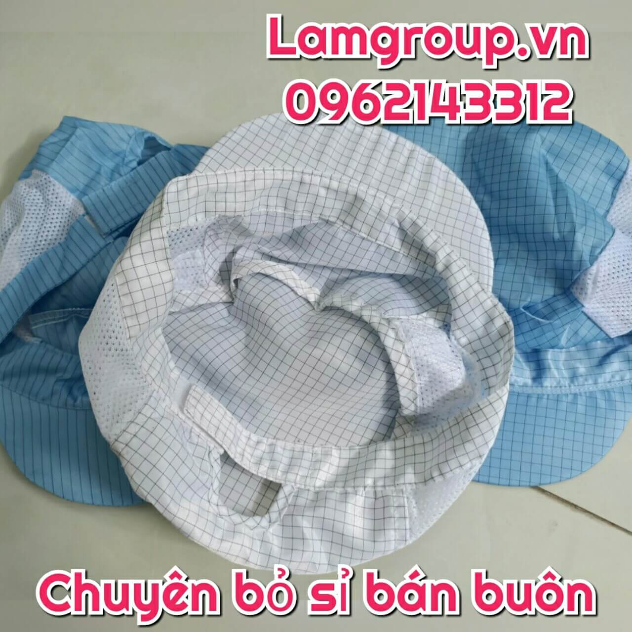 Nón tĩnh điện màu xanh - màu đỏ - màu hồng - màu trắng -màu vàng Nón tĩnh điện màu xanh - màu đỏ - màu hồng - màu trắng -màu vàng