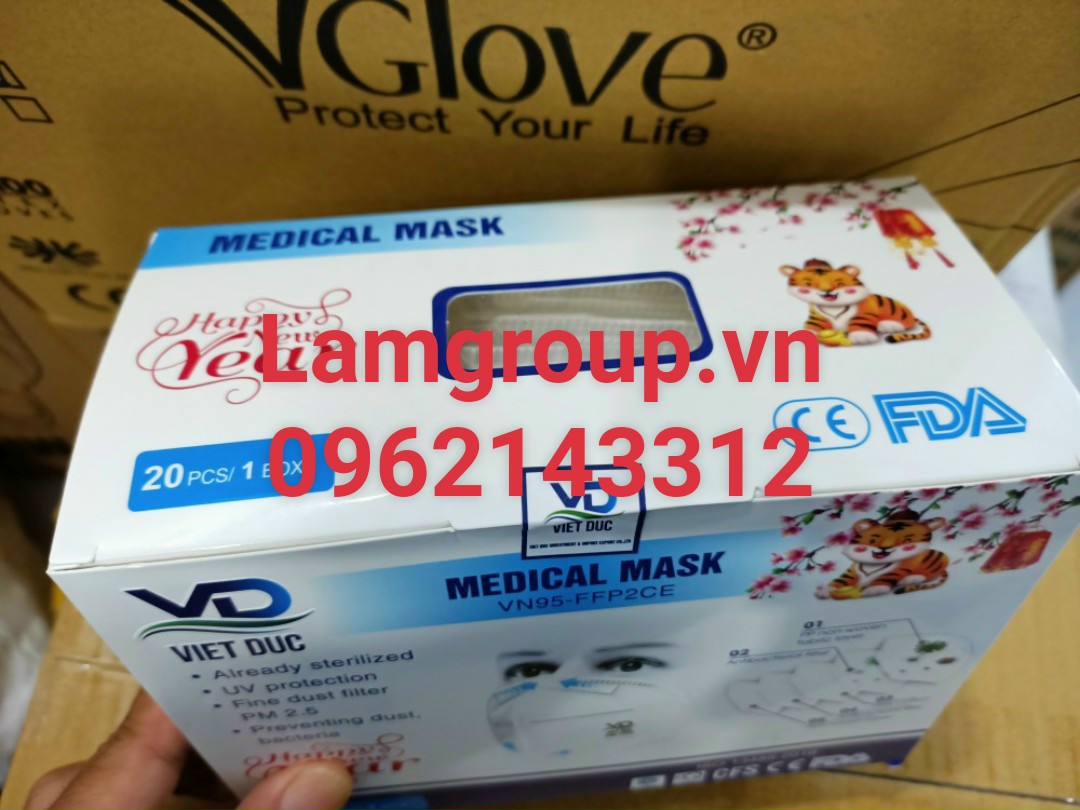 Khẩu trang y tế N95 made in Việt Đức