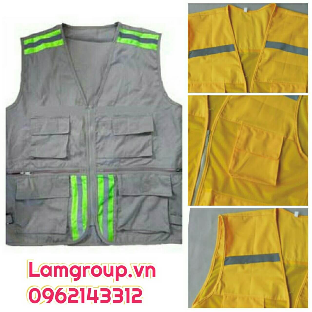 ÁO LƯỚI PHẢN QUANG XANH VÀNG ĐỎ (Áo Lưới Khoét Nách) ÁO LƯỚI PHẢN QUANG XANH VÀNG ĐỎ (Áo Lưới Khoét Nách)