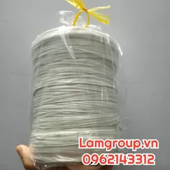 Dây nilon ống 1kg màu trắng