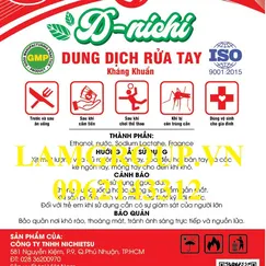Dung dịch rửa tay nhanh kháng khuẩn D-Nichi 100ml