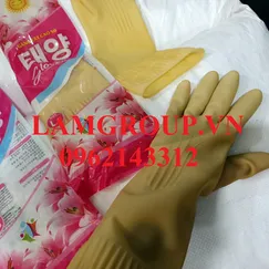 Găng tay cao su Mặt trời đỏ cỡ dài size MLXL 789