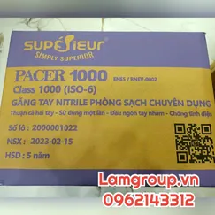 Găng tay superieur nitrile phòng sạch chuyên dụng