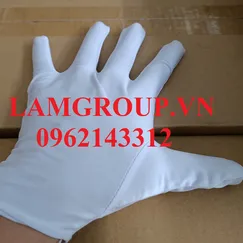 Găng tay vải trắng thun lạnh Lamgroupvn