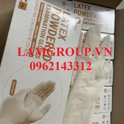 Găng tay y tế cao su latex IMED Thái Lan có bột và không bột
