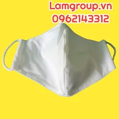 Khẩu trang vải PE màu trắng