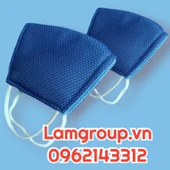 Khẩu trang vải màu xanh