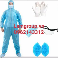Combo quần áo phòng sạch phòng dịch