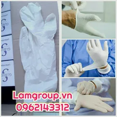 Bao tay cao su y tế Nitrile có bột