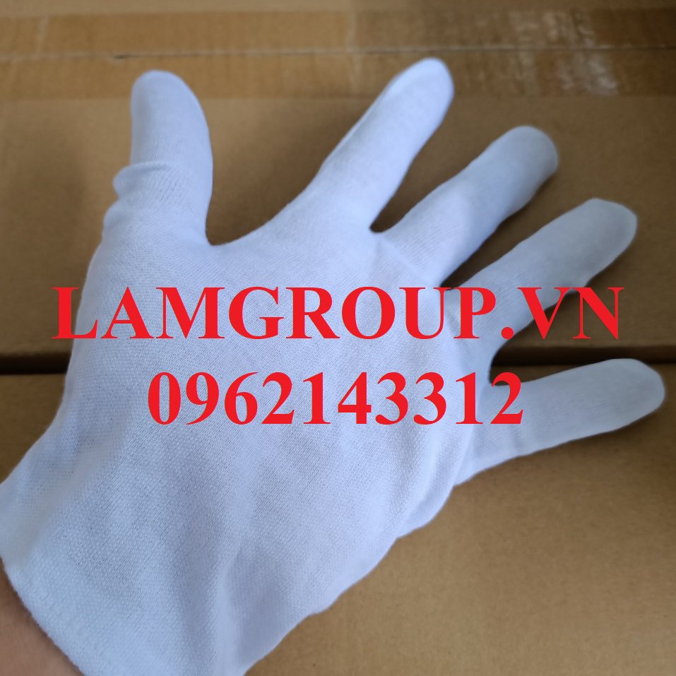Găng tay vải trắng Cotton Lamgroupvn